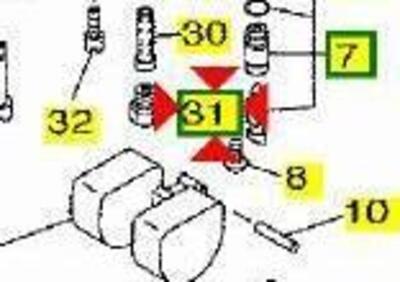 -Getto massimo 128 Yamaha Majesty 250 50M143436400 - Annuncio 9406741