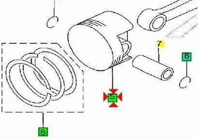 -Pistone Yamaha X Max 250 1C0E16310100 - Annuncio 9407334