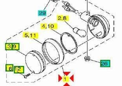 -Freccia Post Sx Yamaha Virago 1000 4YH833300100 - Annuncio 9407650