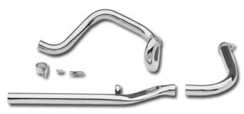 Collettori 2 in 2 indipendenti cromati Paughco per