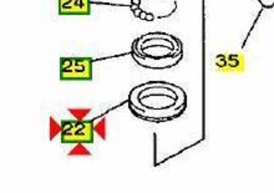 -Cuscinetto forcella ant Yamaha Majesty 250 933999 - Annuncio 9407962