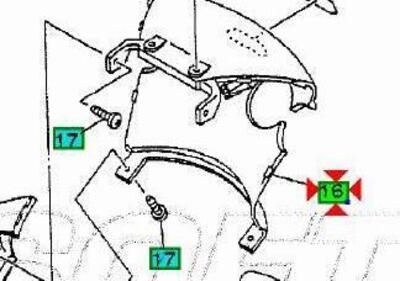 -Copertura posteriore Yamaha Majesty 250 5DSF17411 - Annuncio 9407965