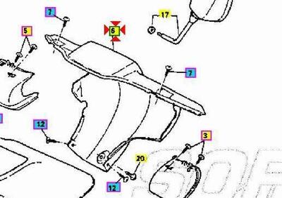 -Coprimanubrio post MBK Evolis 50 4CUF61450000 Yamaha - Annuncio 9408189