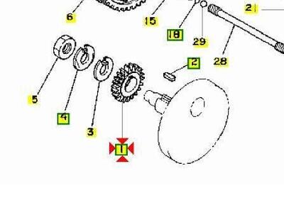 -Ingranaggio Campana frizione Yamaha TT350 1RG1611 - Annuncio 9408461