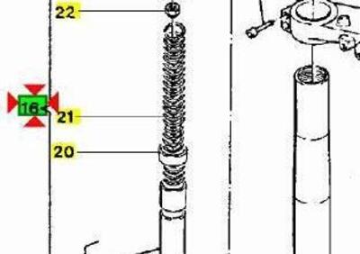 -Forcella Dx Yamaha TZR125R 4DLF31030100 - Annuncio 9411880