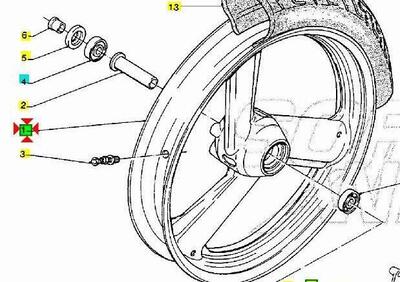 -Cerchio ant bianco Yamaha TZR125R 4DLF516800UJ - Annuncio 9411890