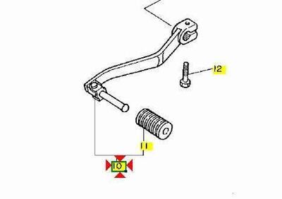 -Leva cambio Yamaha XT600 1VJ181100100 - Annuncio 9412724