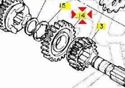 -Ingranaggio condotto 3A Yamaha XT550 34K172310000 - Annuncio 9413447