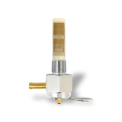 Rubinetto benzina Monster Flow alto flusso cromato 