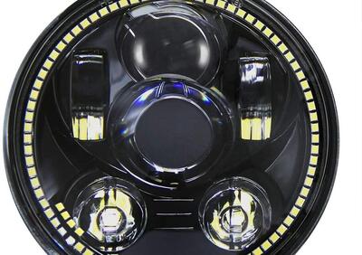 Parabola LED da 5-3/4" nera con Angel Eyes, luce a  - Annuncio 8828576