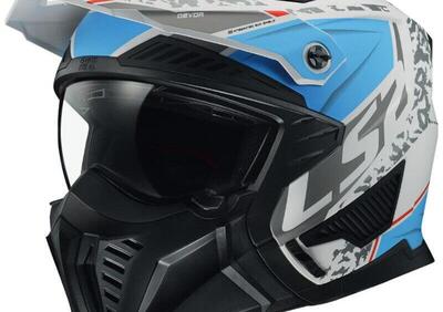 Casco modulare LS2 OF606 DRIFTER DEVOR Bianco Blu - Annuncio 9446961