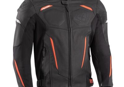 Giacca moto pelle Ixon CEROS Nero Rosso - Annuncio 9455755