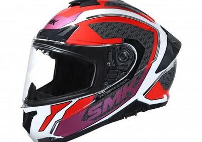 Casco integrale SMK TYPHOON RD1 Bianco Nero Rosso  - Annuncio 8452470