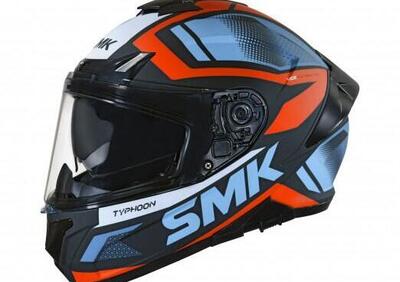 Casco integrale SMK TYPHOON THORN Nero Blu Arancio  - Annuncio 8618338