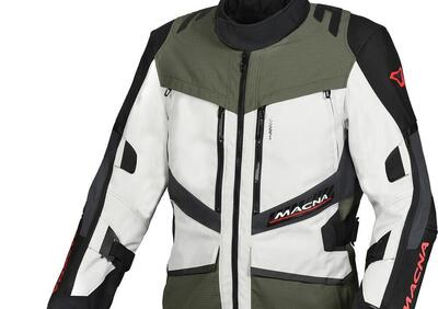 Giacca moto Macna Domane AWS Grigio chiaro Verde N - Annuncio 9067943