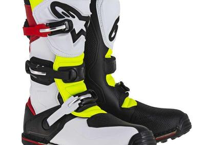 Stivali cross Alpinestars Tech T Bianco Rosso Gial - Annuncio 9120093