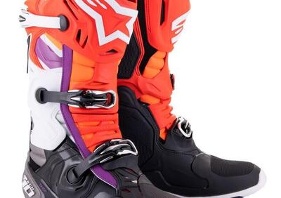 Stivali cross Alpinestars Tech 10 Nero Rosso Fluo - Annuncio 9044008