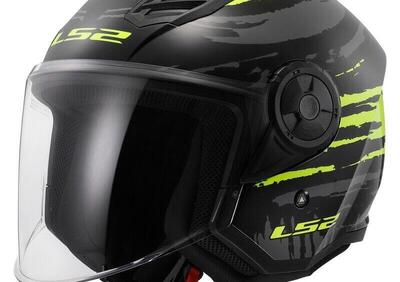 Casco Jet LS2 OF616 Airflow 2 Brush giallo - Annuncio 9438248