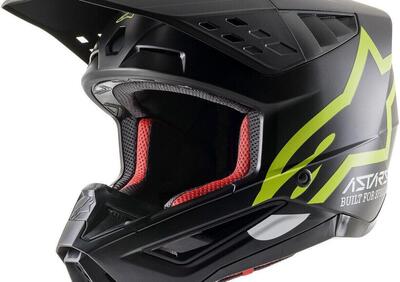 Casco cross Alpinestars S-M5 COMPASS Nero Giallo - Annuncio 8239595