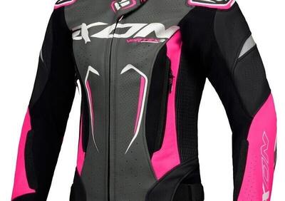 Giacca moto donna pelle Ixon Vortex 3 Nero Rosa Bi - Annuncio 9468713