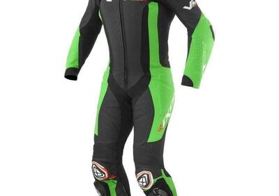 Tuta moto pelle intera Ixon VORTEX 3 Nero verde - Annuncio 9469756