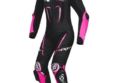 Tuta moto donna pelle Ixon Vortex 3 Lady Nero Rosa - Annuncio 9469762