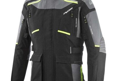 Giacca moto Ixon MIDGARD Nero Grigio Giallo Fluo - Annuncio 9469771