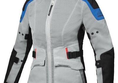 Giacca moto donna Ixon M-NJORD Grigio Chiaro Blu R - Annuncio 9469773