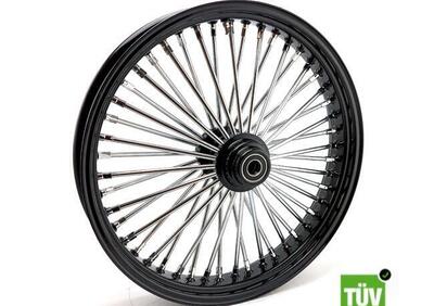 Ruota anteriore nera e cromo Big Spoke 48 raggi 21  - Annuncio 8560283