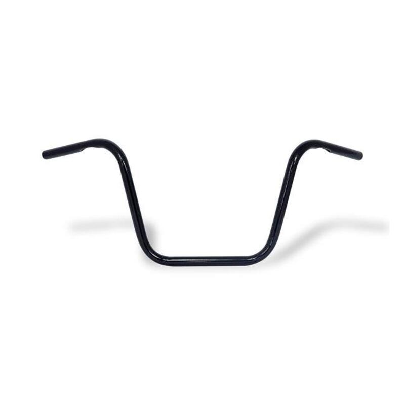 Manubrio Ape Hanger 1" alto 12" nero con fossette, 