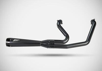 Scarico 2 in 1 Racing nero Zard per Softail Low Ri - Annuncio 9497487