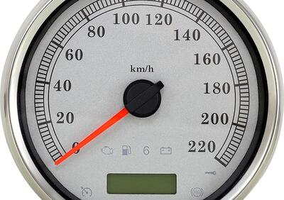 Contakilometri elettronico 5" argento e inox per D Drag Specialties - Annuncio 9042467