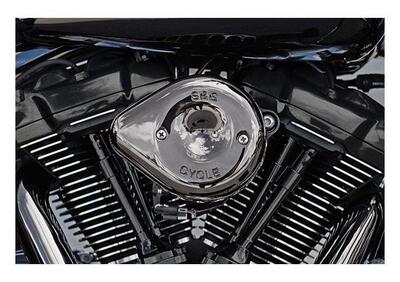 Filtro aria S&S Stealth Mini Teardrop CROMONERO pe  - Annuncio 9505606