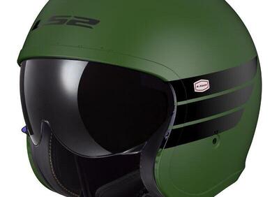 Casco Jet LS2 OF599 Spitfire 2 Retro verde - Annuncio 9506282