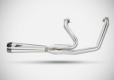 Scarico 2 in 1 Racing lucido Zard per Softail Fat - Annuncio 9497473