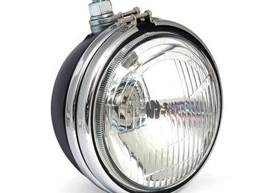 Faro anteriore 5 3/4" nero omologato replica - Annuncio 8558011