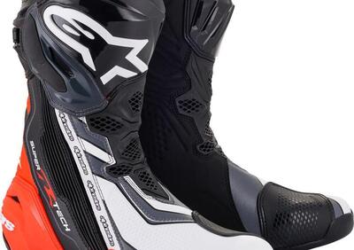 Stivali moto Alpinestars SUPERTECH R Nero Rosso Fl - Annuncio 9508556