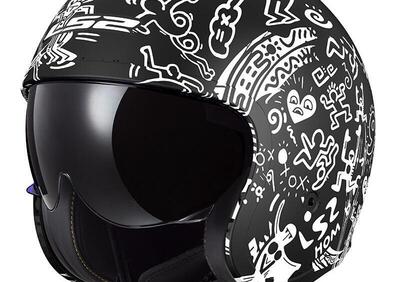 Casco Jet LS2 OF599 Spitfire 2 Tribal nero opaco - Annuncio 9508560
