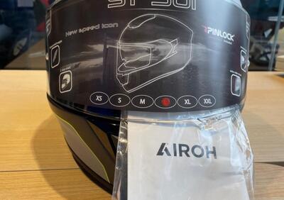 CASCO AIROH ST501 GRIGIO RIFINITURE NERE E GIALLE - Annuncio 9523090