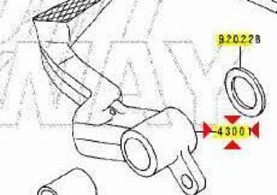 -Pedale freno post Kawasaki ZZR 600 430011224 - Annuncio 9529817