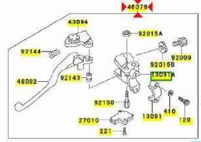 -Leva Frizione Kawasaki KLE 500 460761183 - Annuncio 9531195