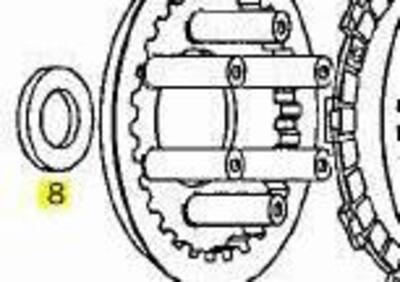 -Piatto portamolle Aprilia RX 125 AP0248159 - Annuncio 9543890