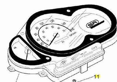 -Cruscotto Aprilia SR 125 AP8124614 - Annuncio 9549541