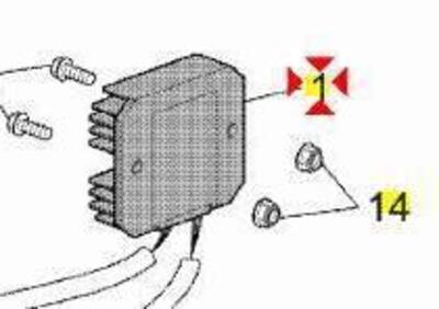 -Regolatore di tensione Aprilia Caponord 1000 - Annuncio 9549614