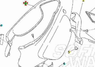 Codone blu Aprilia Rally 50 liquid cooled AP823888 - Annuncio 9550139