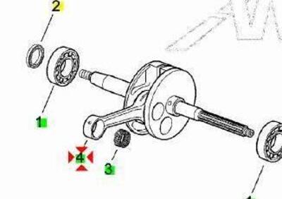 -Albero motore Aprilia SR50 iniezione AP8515014 - Annuncio 9550579