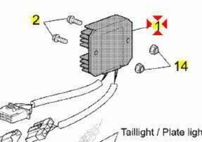 Regolatore di tensione Aprilia Caponord 1000 AP812 - Annuncio 9550995