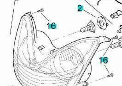 -Faro anteriore Aprilia - Annuncio 9551011