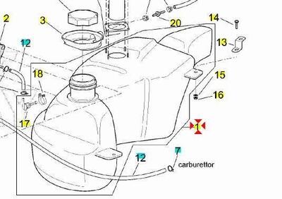 -Serbatoio benzina Aprilia Scarabeo 125 AP8139256 - Annuncio 9551653