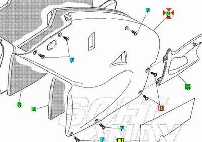 -Fiancata Sx Aprilia RS125 AP8178564 - Annuncio 9552064